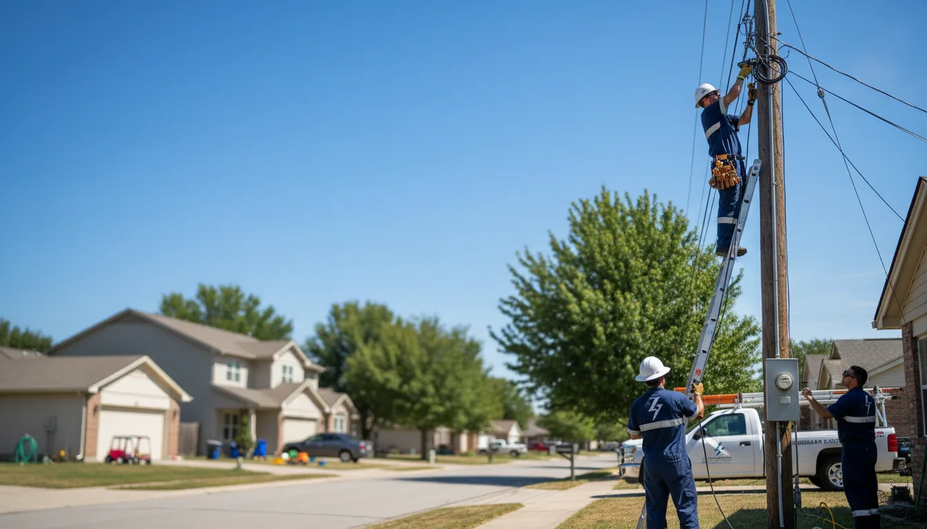 Residential electrician providing installation services in Monroe Center, IL